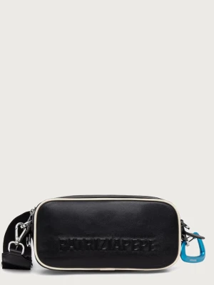 Patrizia Pepe torebka crossbody damska skórzana czarny