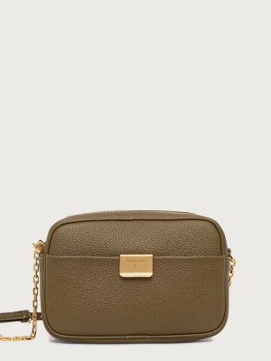 Patrizia Pepe torebka crossbody damska skórzana zielony