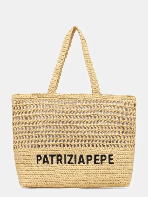 Patrizia Pepe torebka kolor beżowy 2B0119 V039