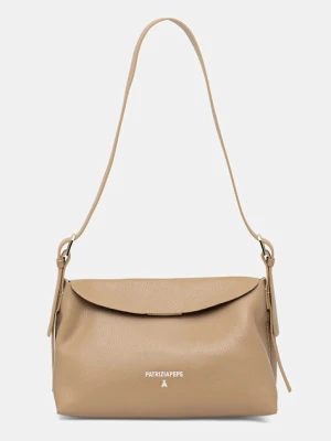 Patrizia Pepe torebka skórzana kolor beżowy 8B0256 L148