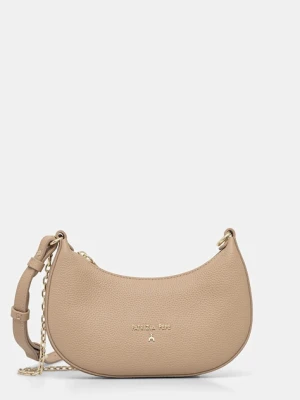 Patrizia Pepe torebka skórzana kolor beżowy 8B0309 L001