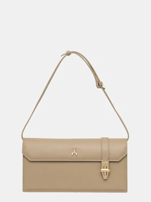 Patrizia Pepe torebka skórzana kolor beżowy 8B0327 L061