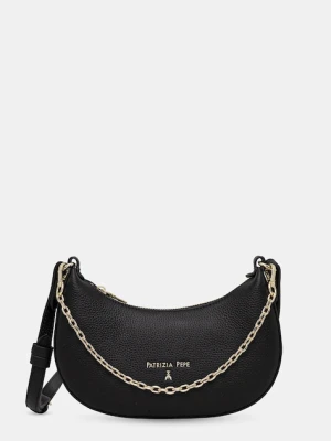 Patrizia Pepe torebka skórzana kolor czarny 8B0309 L001