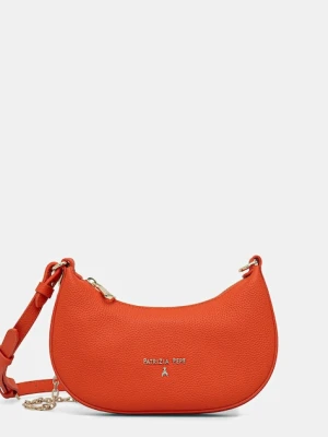 Patrizia Pepe torebka skórzana kolor pomarańczowy 8B0309 L001