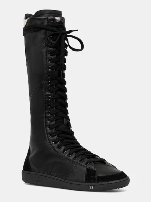 Patrizia Pepe trampki skórzane kolor czarny 8Y0145 L150 K101