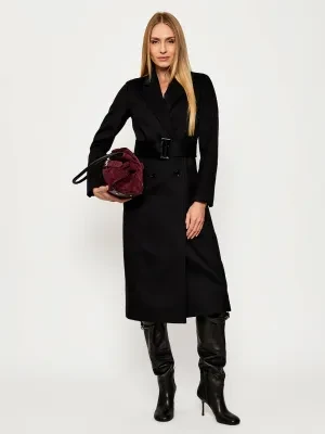Patrizia Pepe Wełniany płaszcz