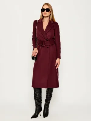 Patrizia Pepe Wełniany płaszcz