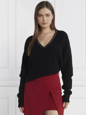 Patrizia Pepe Wełniany sweter | Loose fit