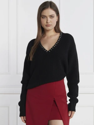 Patrizia Pepe Wełniany sweter | Loose fit