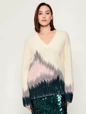 Patrizia Pepe Wełniany sweter | Oversize fit