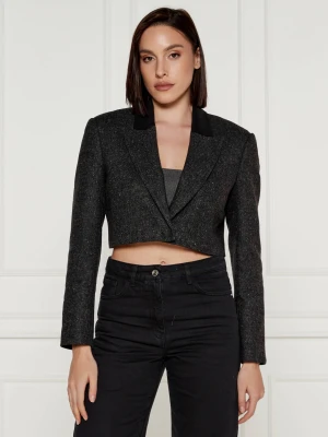 Patrizia Pepe Żakiet | Cropped Fit | z dodatkiem wełny