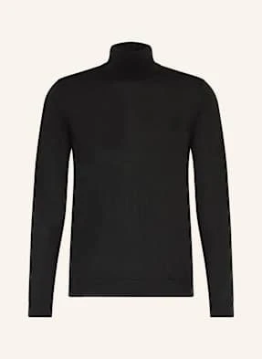 Paul Golf Z Wełny Merino schwarz