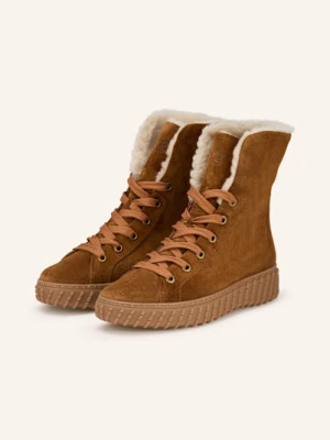 Paul Green Botki Sznurowane braun