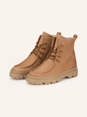 Paul Green Botki Sznurowane braun