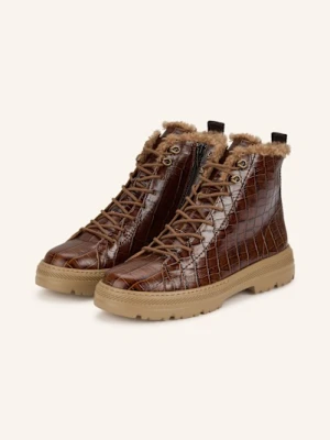 Paul Green Botki Sznurowane braun