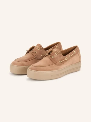 Paul Green Buty Żeglarskie Grain braun CAMELOWY