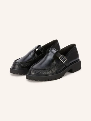 Paul Green Loafersy schwarz CZARNY