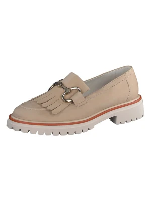 Paul Green Skórzane mokasyny w kolorze beżowym rozmiar: 40,5