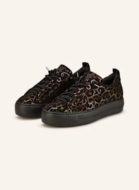 Paul Green Sneakersy Glossy Leo schwarz