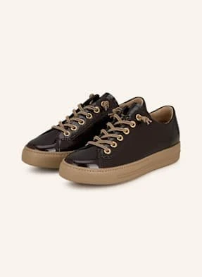 Paul Green Sneakersy Lakierowane Moro braun
