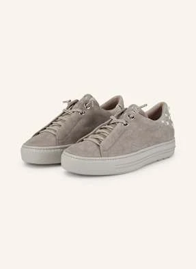 Paul Green Sneakersy Z Ozdobnymi Perełkami beige