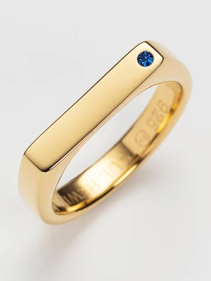 Paul Hewitt Pozłacany pierścionek z cyrkonią rozmiar: 52