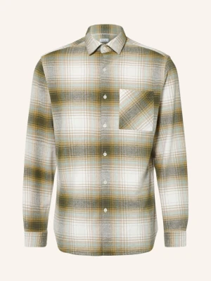 Paul Koszula Flanelowa O Kroju Slim Fit gruen