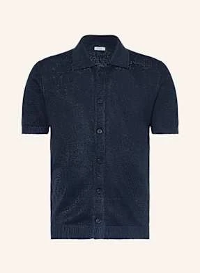 Paul Koszula Z Dzianiny Comfort Fit Z Lnu blau