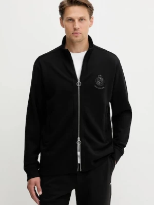 Paul&Shark bluza męska kolor czarny z aplikacją 15311823