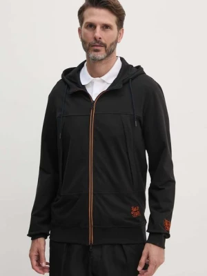 Paul&Shark bluza męska kolor czarny z kapturem z aplikacją 14311852
