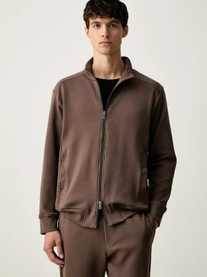 Paul&Shark bluza męska z bawełną brązowy