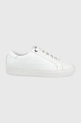 Paul&Shark buty skórzane kolor biały C0P8000