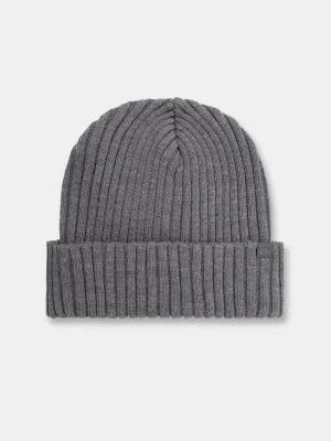 Paul&Shark czapka beanie męska wełniana szary