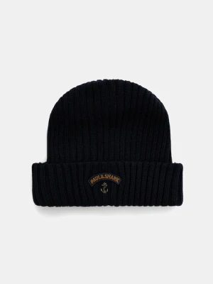 Paul&Shark czapka wełniana kolor granatowy 99311030