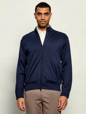 Paul&Shark Jedwabna bluza | Regular Fit granatowy