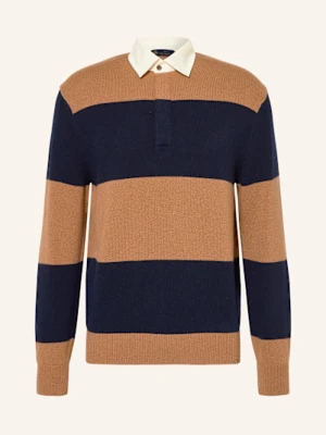 Paul & Shark Koszulka Dzianinowa W Stylu Rugby braun