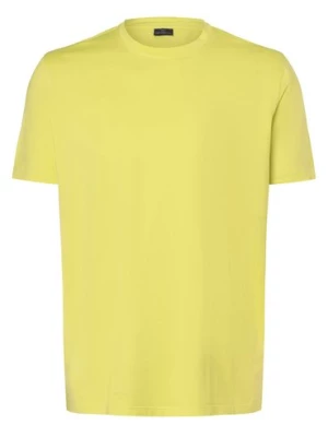 Paul & Shark Koszulka męska - duże rozmiary Mężczyźni Bawełna żółty|zielony jednolity,