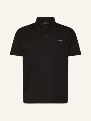 Paul & Shark Koszulka Polo Z Pikowanym Wzorem schwarz
