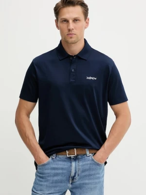 Paul&Shark polo bawełniane Knitwear męskie kolor granatowy gładki 99311004