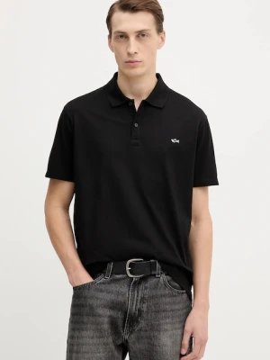Paul&Shark polo bawełniane Knitwear kolor czarny gładki 99311000