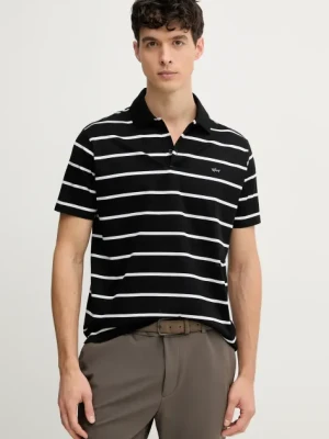 Paul&Shark polo bawełniane męski kolor czarny wzorzysty 25411233