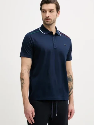 Paul&Shark polo bawełniane męski kolor granatowy gładki 25411282