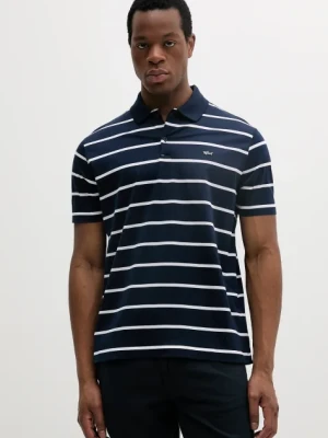Paul&Shark polo bawełniane męski kolor granatowy wzorzysty 25411233