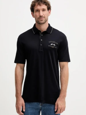 Paul&Shark polo męski kolor granatowy z aplikacją 15311702