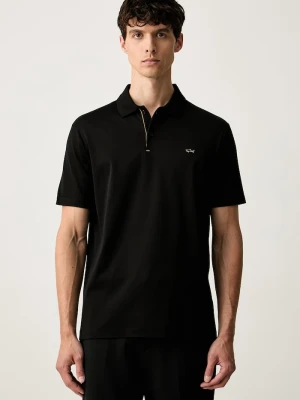 Paul&Shark polo męskie bawełniane czarny