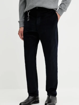 Paul&Shark spodnie sztruksowe kolor granatowy proste 14314020