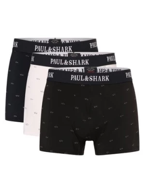 Paul & Shark Spodnie w 3-paku Mężczyźni Bawełna biały|niebieski|czarny wzorzysty,
