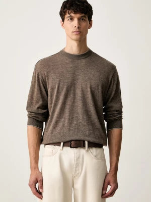 Paul&Shark sweter męski wełniany brązowy