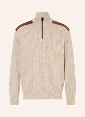 Paul & Shark Sweter Typu Troyer beige