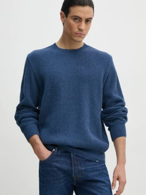 Paul&Shark sweter wełniany męski kolor granatowy 14311083